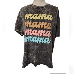Mama tshirt‎ graywashed
